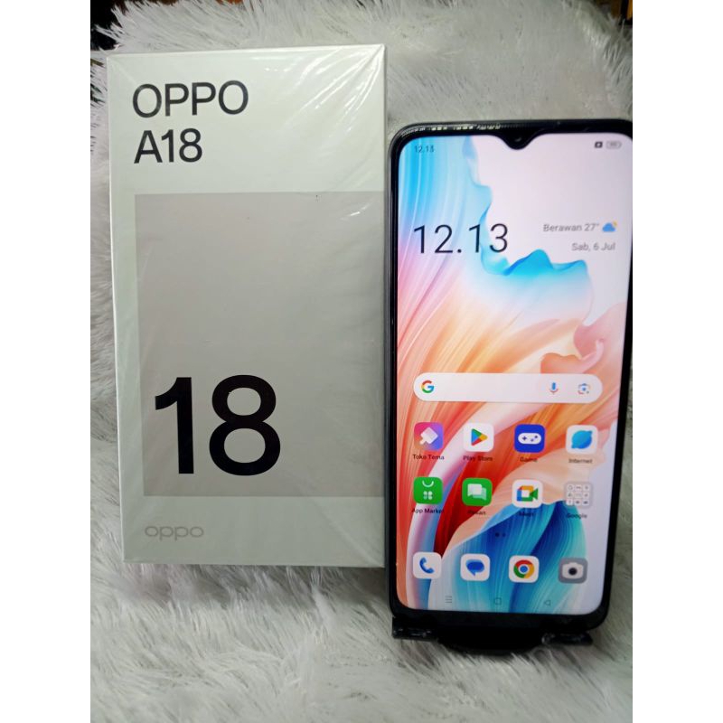 JUAL HP SECOND OPPO A18 RAM 4+4/128