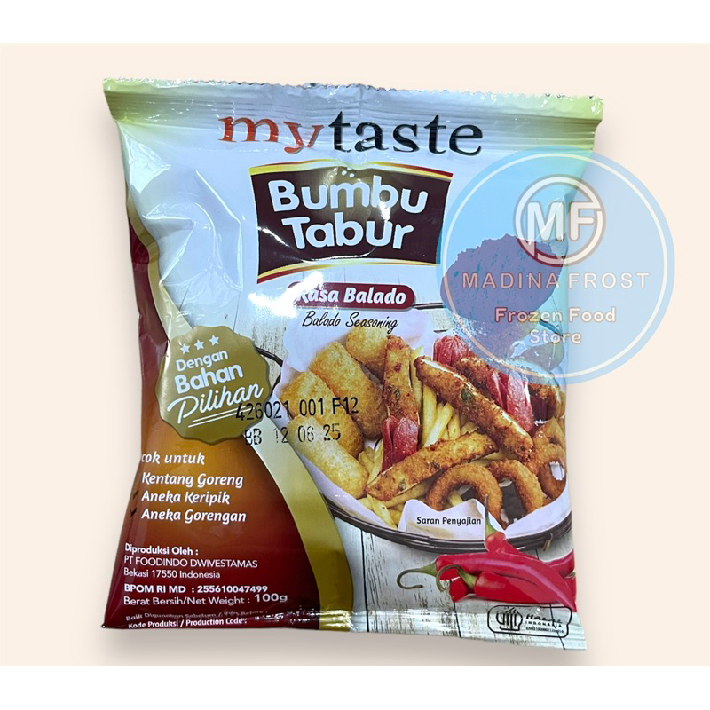 

MY TASTE BUMBU TABUR BALADO 100g untuk tabura kentang dan keripik