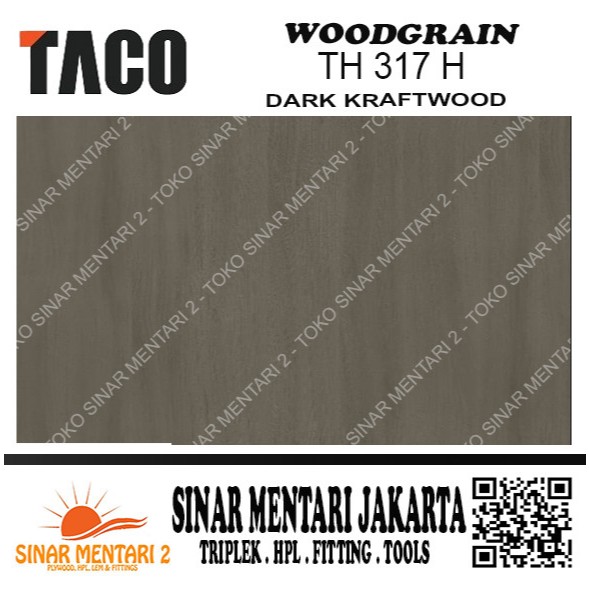 TACO HPL WOODGRAIN TH 317 H DARK KRAFTWOOD