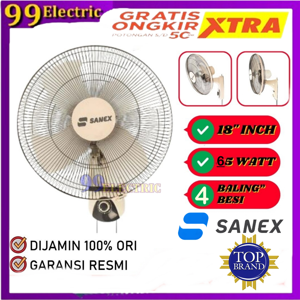 [COD]KIPAS ANGIN SANEX 1878 18" FW 1878 / FW1878 / FW-1878 ORIGINAL 100% RESMI
