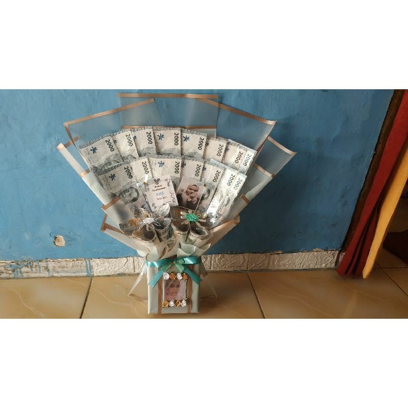 Bouket  kosongan free kartu ucapan dan foto custom