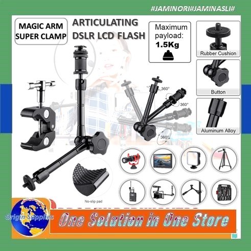 Magic Clamp / Magic Arm 11 Inch includ Super C-Clamp