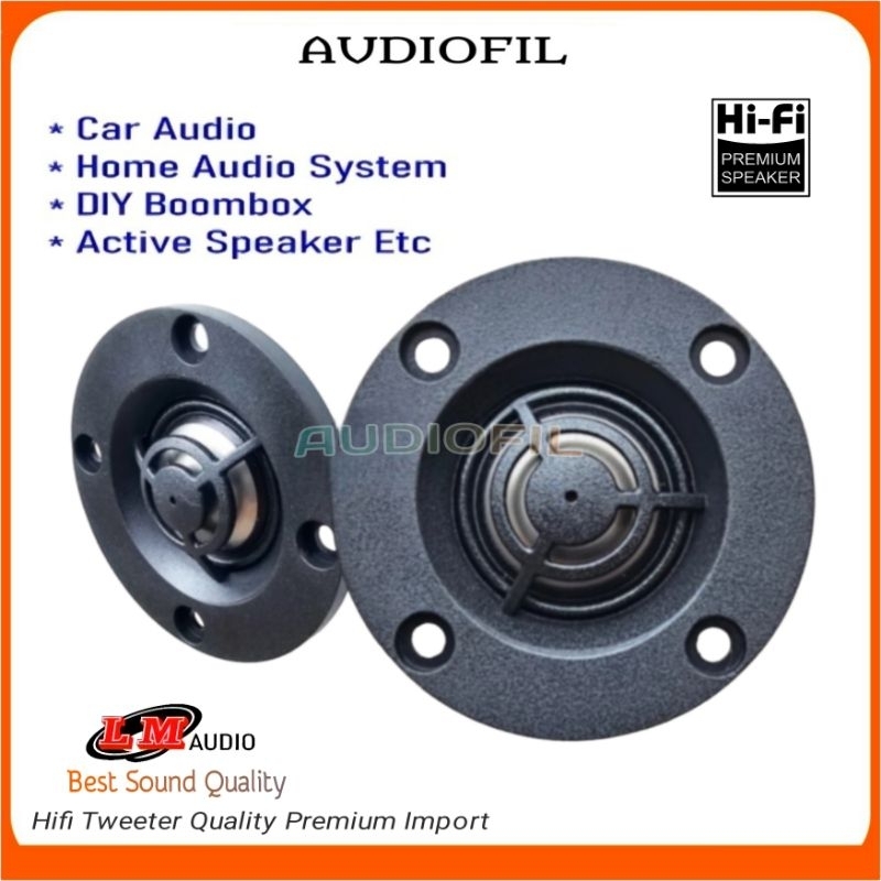 Tweeter Titanium Silk Dome 2 inch 4 ohm Neodymium Tweeter