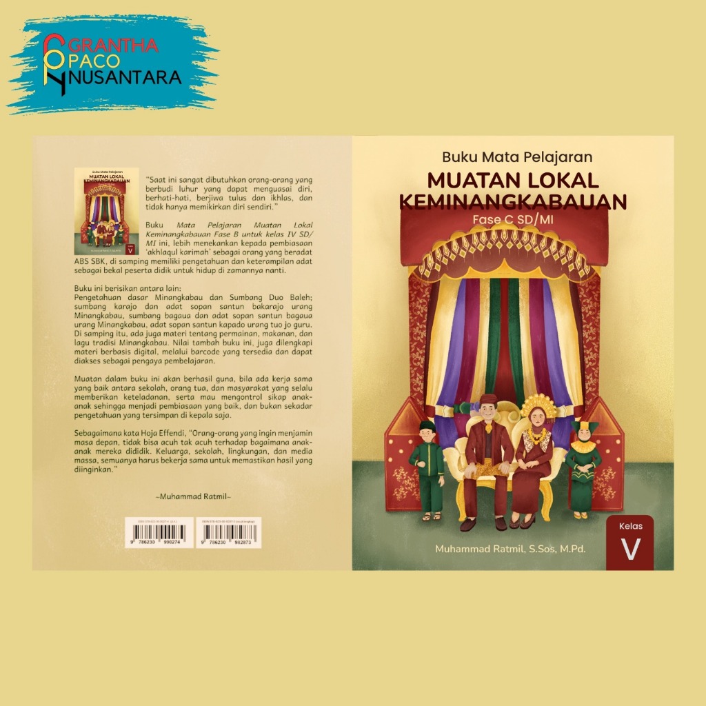 Buku Muatan Lokal Keminangkabauan Kelas V SD/MI (Muhammad Ratmil, S.Sos, M.Pd. )