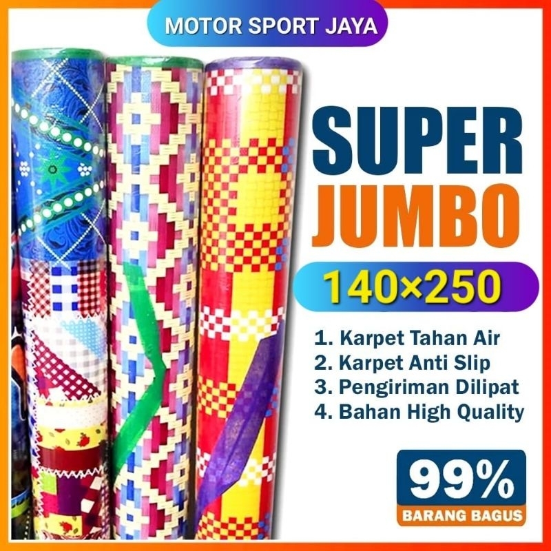 TIKAR LANTAI SPON LAMINATING TEBAL KARAKTER JUMBO 140 X 250