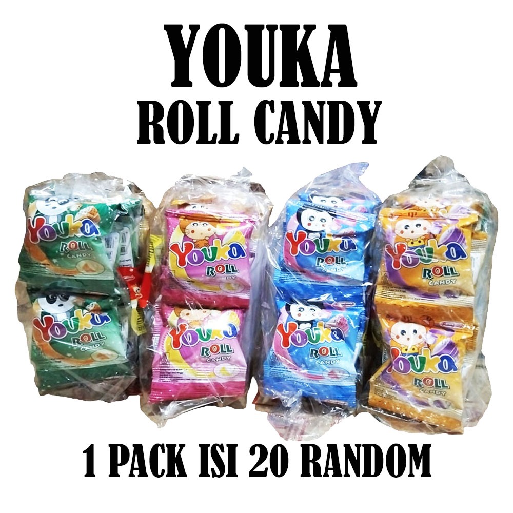 

YOUKA ROLL CANDY PACK ISI 20 (RASA RANDOM)