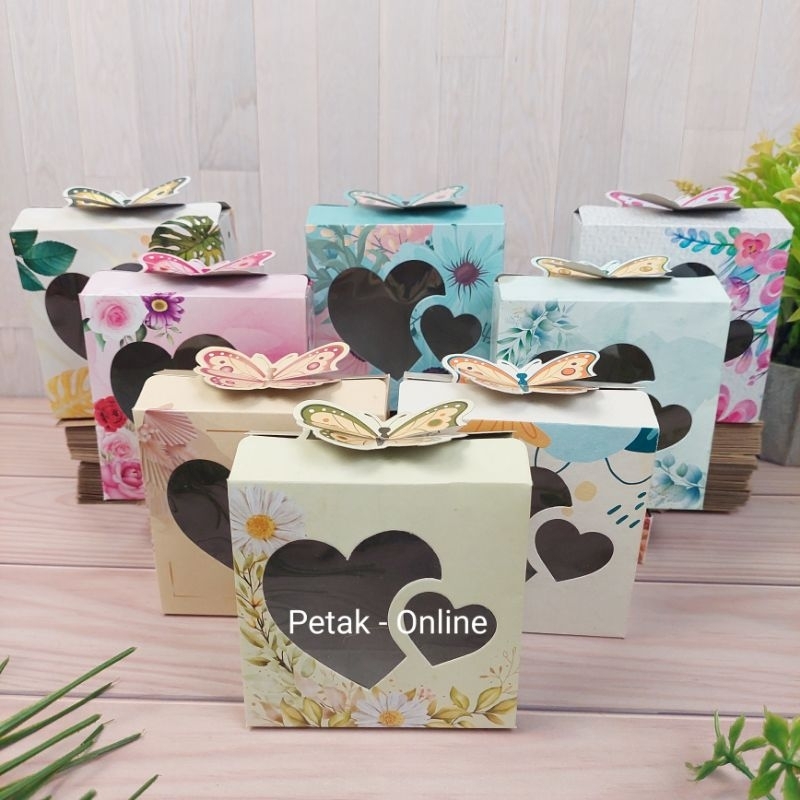 

50 Pcs , Box Kemasan Souvenir / Box Duplex, 10×10×4 Cm