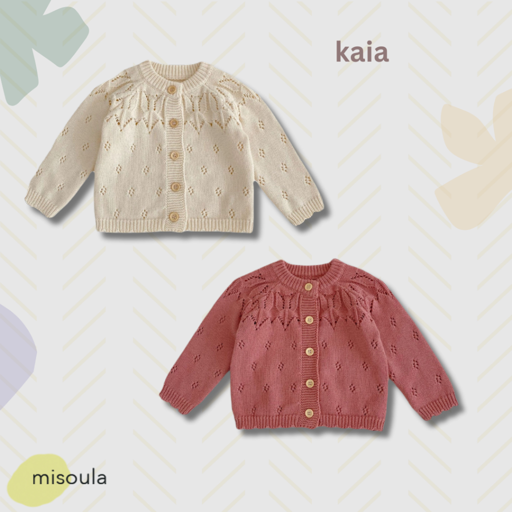 Misoula - Kaia Cardigan | Cardigan Anak Perempuan | Cardigan Sweater Jaket Bayi | Atasan Anak Peremp