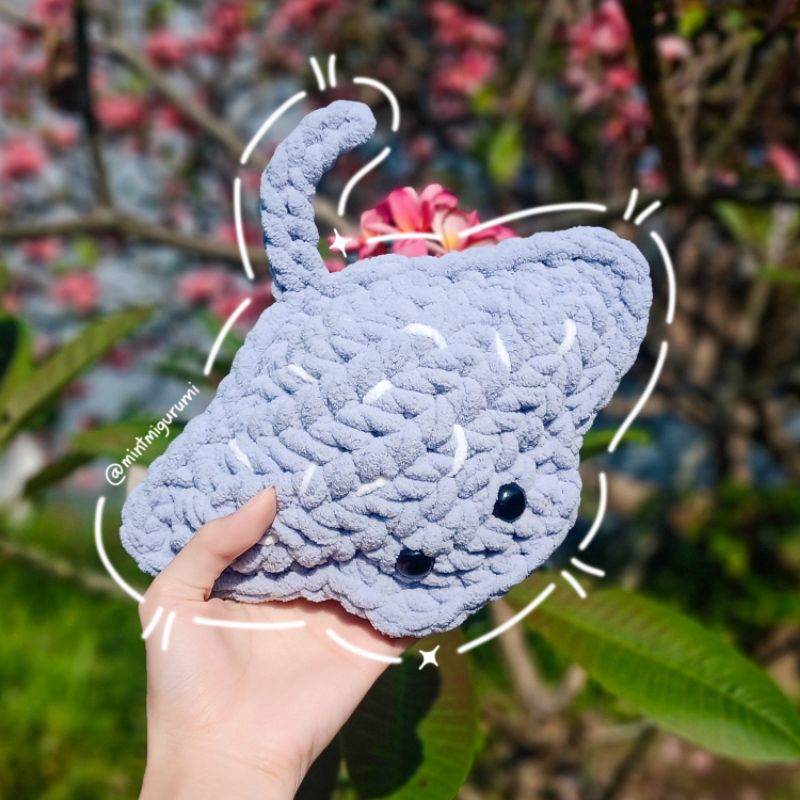 Stingray / Ikan Pari - Amigurumi / Boneka Rajut