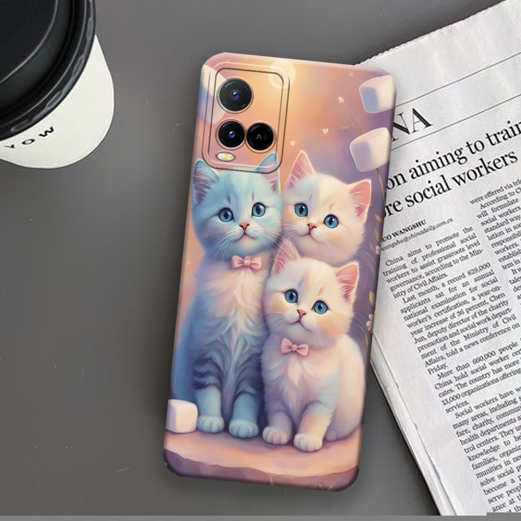 Softcase Prokamera VIVO Y21/Y21A/Y21S/Y33S/Y33T Motif Abstrak full colour Kekinian Aesthetic Casing 