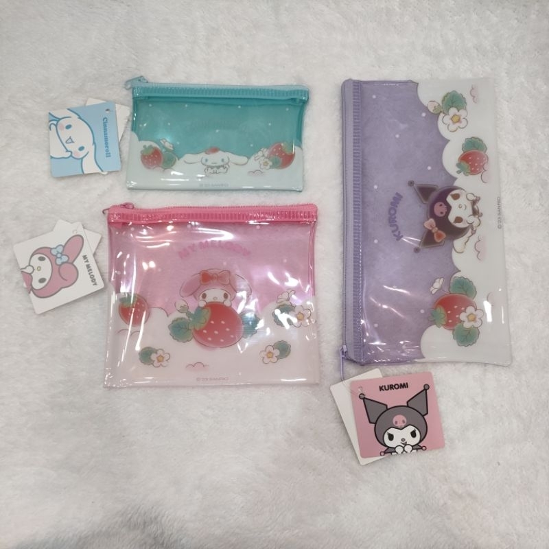 

Official BALI MINISO Tempat Pensil / Pouch Serbaguna Sanrio Cinnamoroll Kuromi My Melody Pouch PVC Bening Karakter Lucu Unik Hadiah Anak