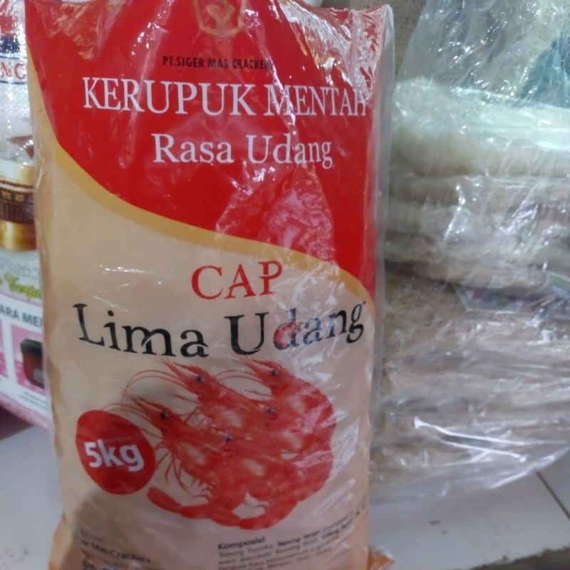 

Kerupuk Mentah Udang Cap Lima Udang 1 kg