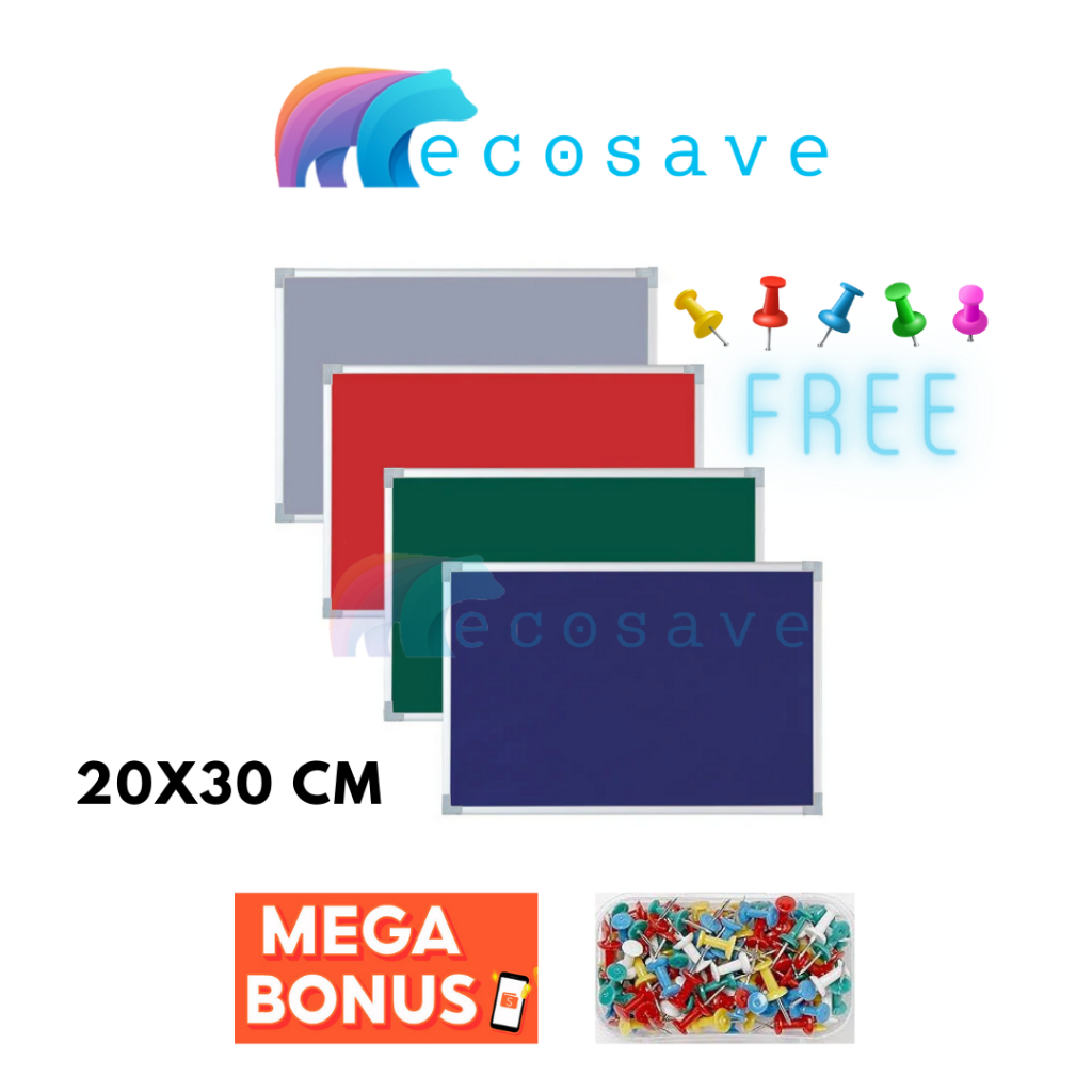 Softboard Bludru Papan Pin Board Mini Kecil / Papan Mading Gantung Polos / Papan Tusuk Memo Push Pin