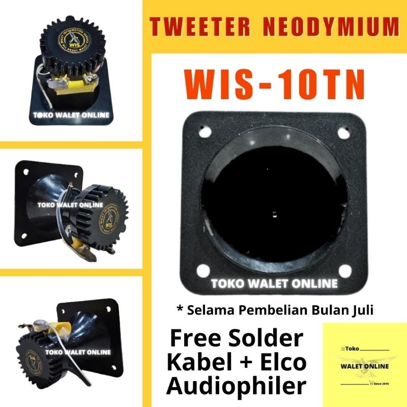 Tweeter Walet Neodymium WIS 10TN Original Bukan AUDAX AX 1000 Suara Keras Jangkauan Jauh Speaker Twi