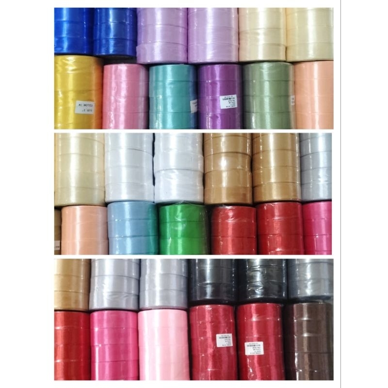 

PITA SATIN 2.5 CM ( warna silahkan Chat Admin ya kak )