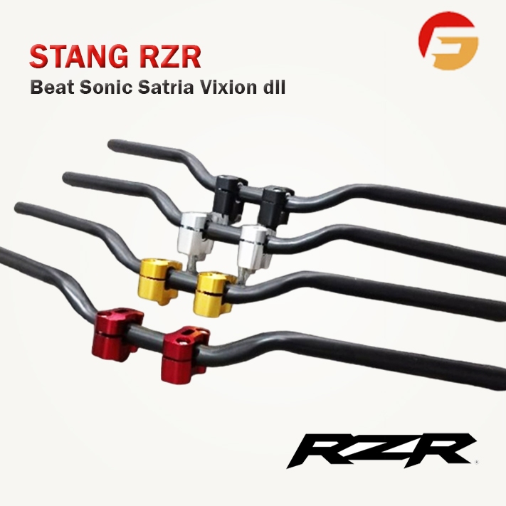 Stang RZR Model Original + CNC Import PNP Beat Street Vixion Satria Sonic Verza PNP Universal Hitam