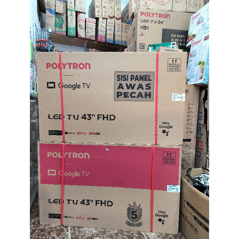 LED TV Polytron 43RG android google tv/LED TV Polytron 43 google tv