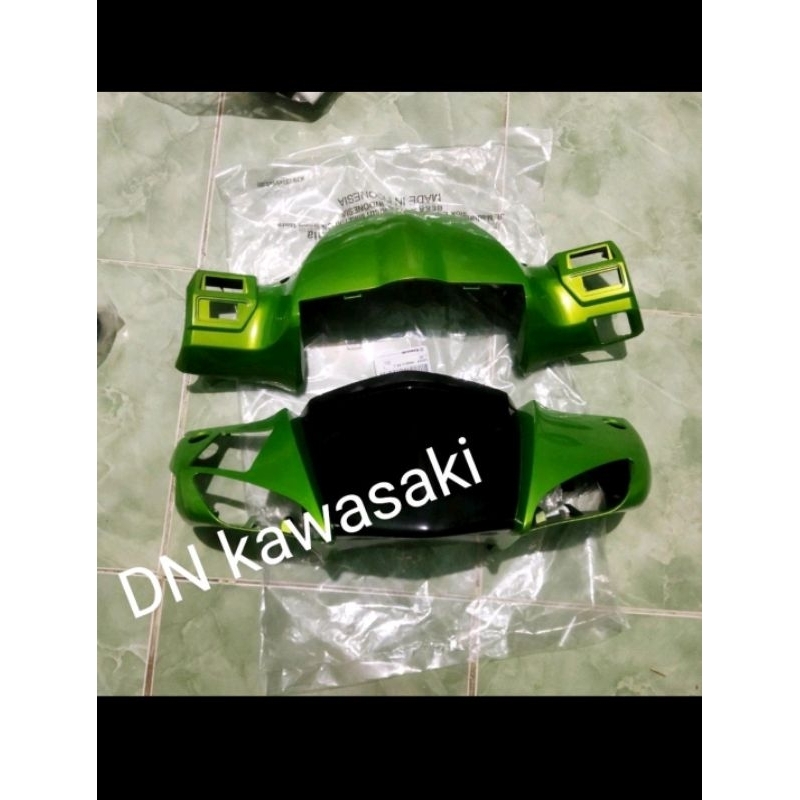 cover batok stang kawasaki zx130 zx130 original warna hijau