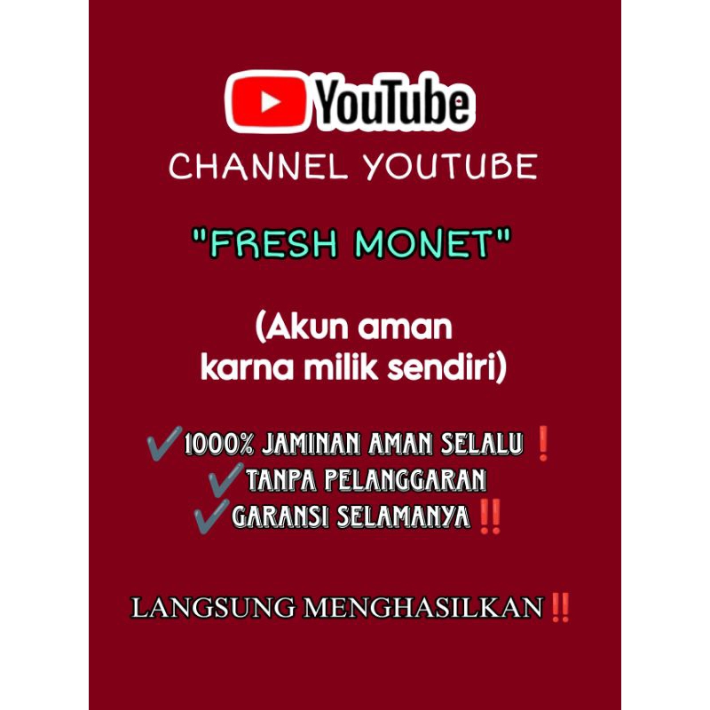 Akun Youtube sudah monetisasi sudah bisa menghasilkan