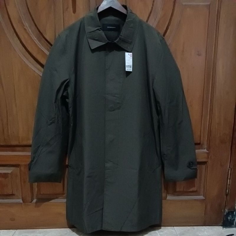 PRELOVED GIORDANO Coat Long Pria Army Bigsize