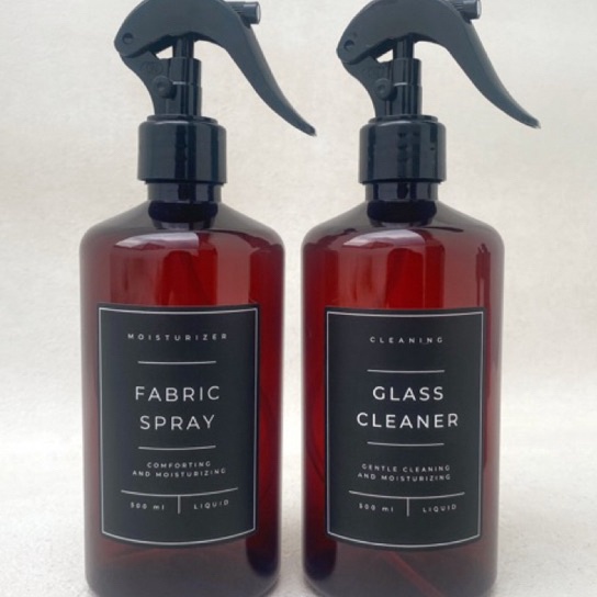 HJ6 Botol Premium Amber Spray Hitam Black Fancy Label 5ml