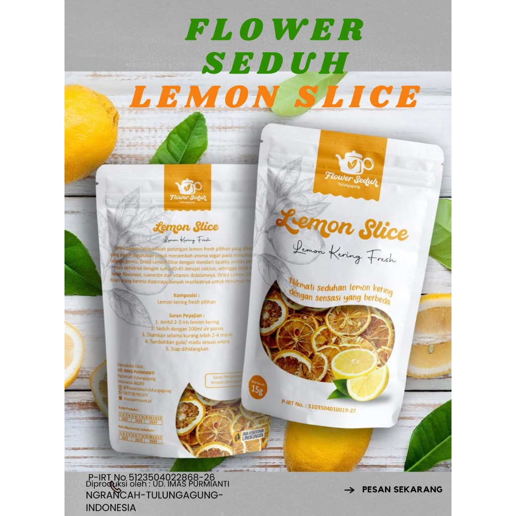 

Flower seduh lemon slice lemon kering 15gr