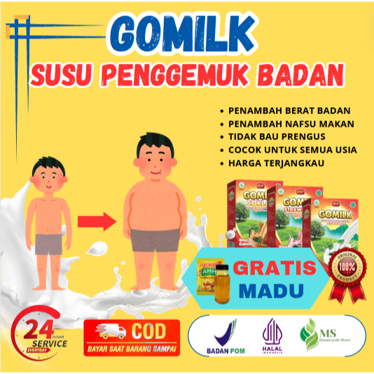 

[ BELI 1 GRATIS JAHE ] [ BELI 3 GRATIS MADU ] [ BISA COD + GARANSI ] GOMILK Susu Kambing Etawa untuk Penggemuk Penambah Berat Badan Terlaris Nutrisi Tinggi Mencapai Bentuk Tubuh Ideal