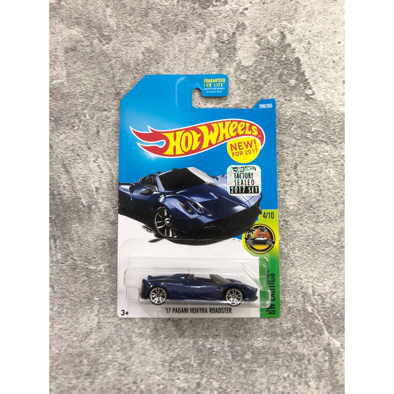 Hot Wheels ‘17 Pagani Huayra Roadster Biru Factory Sealed FS (HW Exotics 2017)
