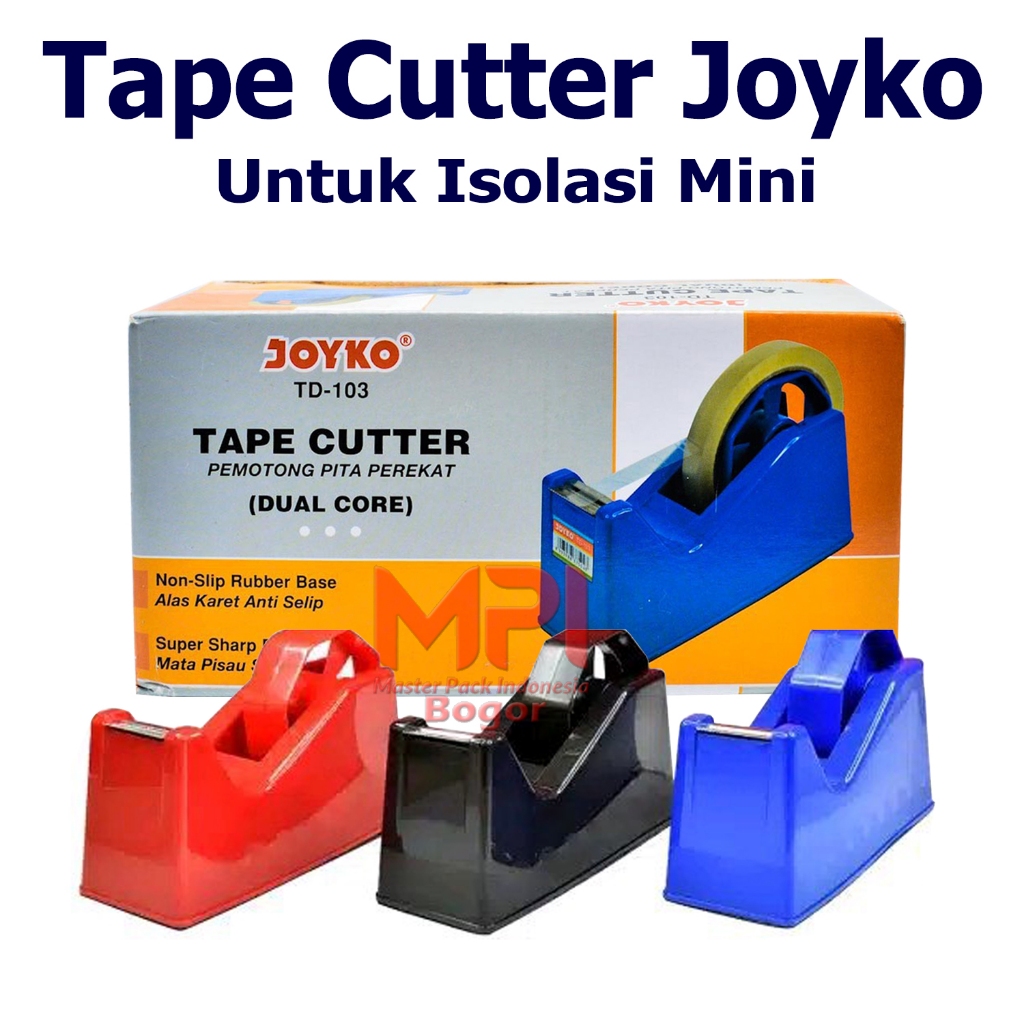 Dispenser Joyko Tape Isolasi TD-103 - Dispenser Lakban Isolasi Mini - Warna Random
