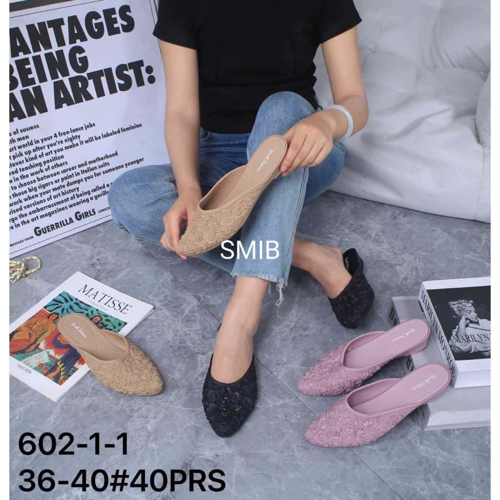 Sandal Selop Jelly Wanita Karet Import BALANCE  / 602