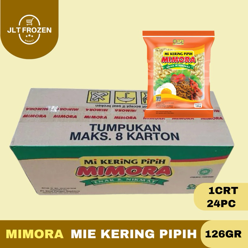 

Mimora Mie Kering Pipih / Mie Goreng Kemasan KARTON isi 24pcs x 126g