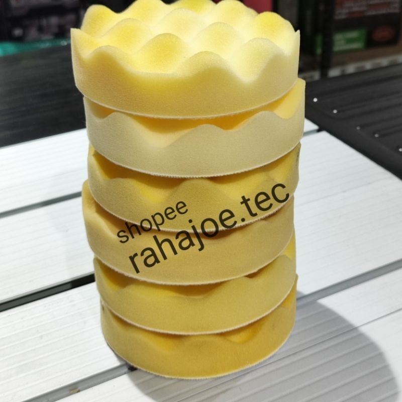 Set Isi 6pcs Busa Mesin Poles 5" Spon Polisher Sponge 5 Inch