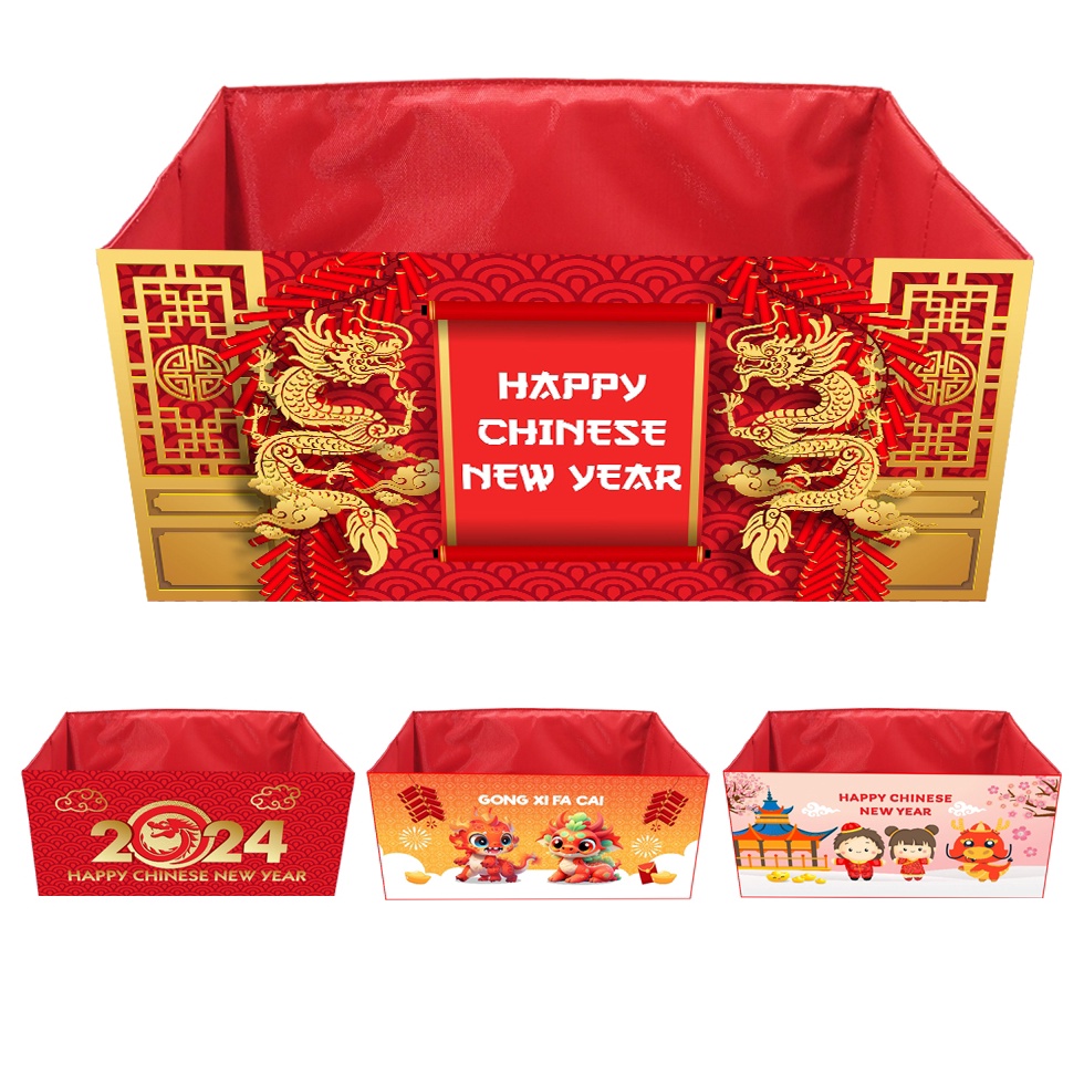 

PESTA DISKON READY STOCK Hampers Box Imlek Chinese New Year Lebaran Baby Birthday Cosmetic Kotak Gift Hantaran