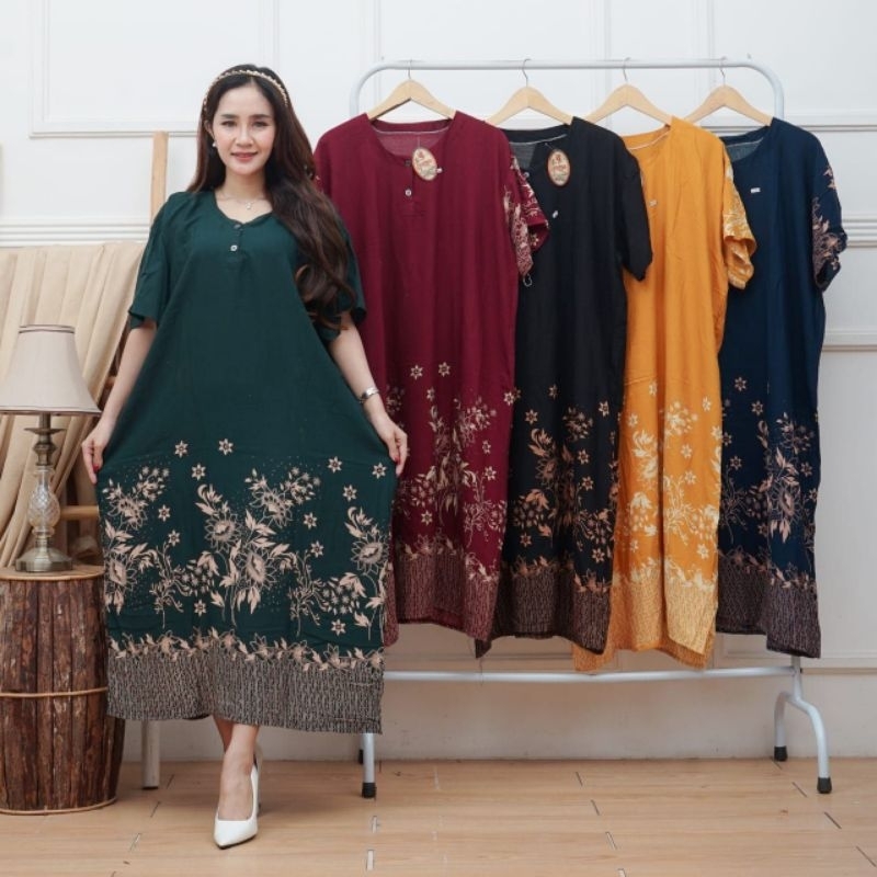 Daster ibu lengan pendek busui batik printing baju tidur murah pekalongan