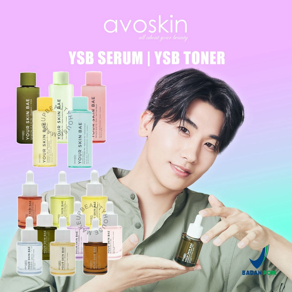 TERDAHSYAT AVOSKIN YSB Your Skin Bae Serum Toner Mini Kit  Niacinamide  Salicylic  Hyacross  Collage