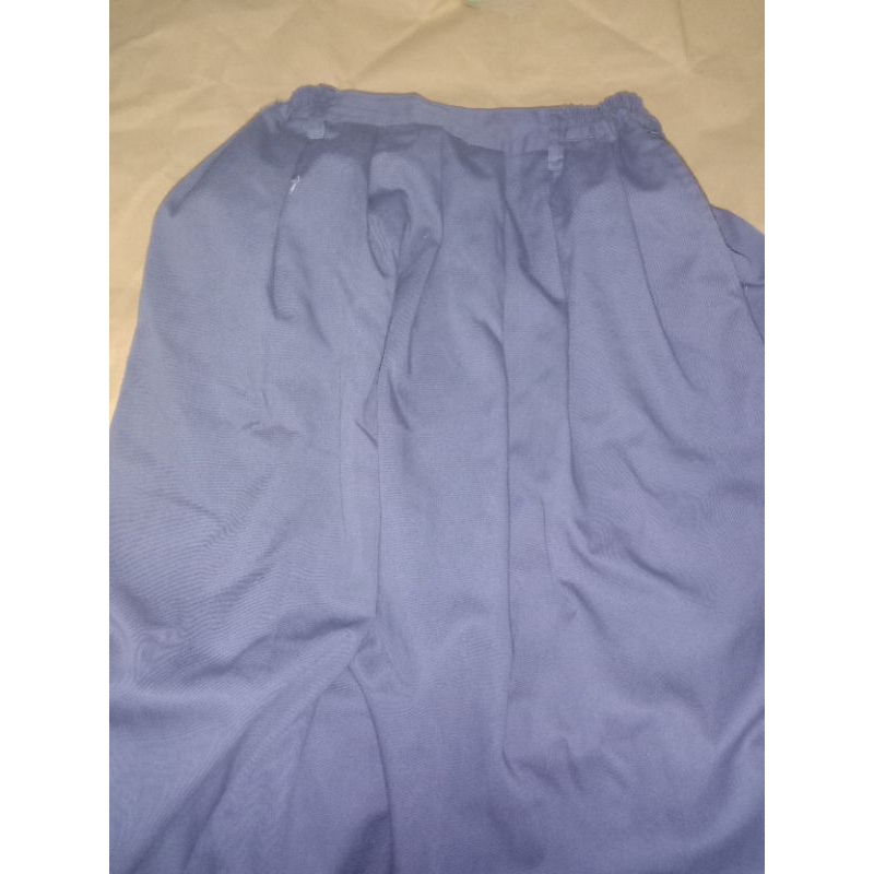 Rok Rempel SMA Abu Panjang Ukuran XXXL Preloved