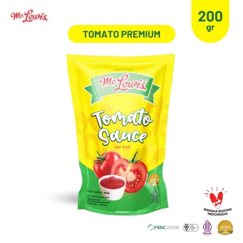 

Mc Lewis* Tomato Sauce Premium uk. 200gr, Saus Tomat Premium Mc Lewis