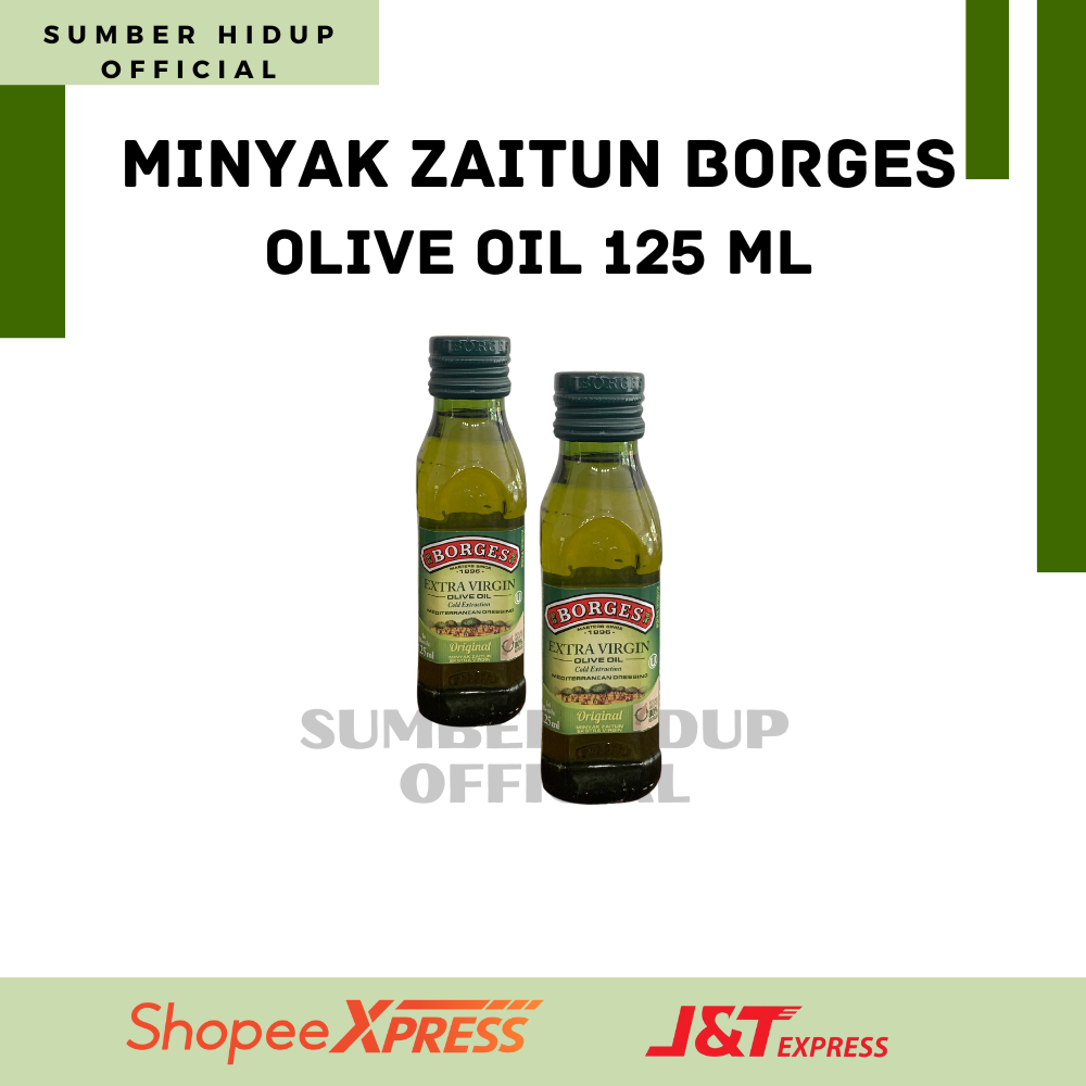 

100% MURNI MINYAK ZAITUN BORGES EXTRA VIRGIN OLIVE OIL ORIGINAL 125ML TERMURAH
