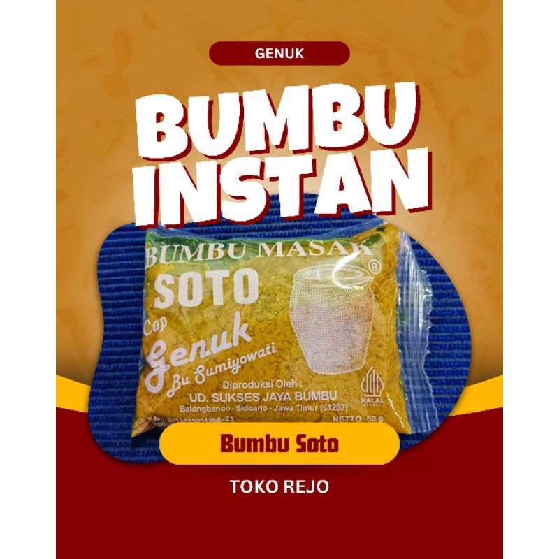 

Bumbu Masak Instan Soto, Bumbu Soto, Bumbu Masakan Soto