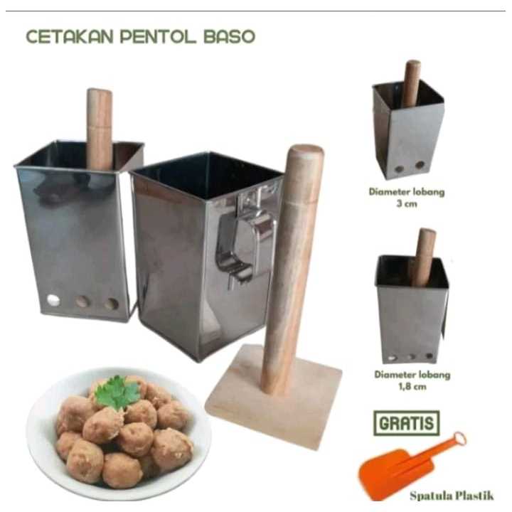 Cetakan pentol bakso gratis lemet/Cetakan pentol/Cetakan bakso