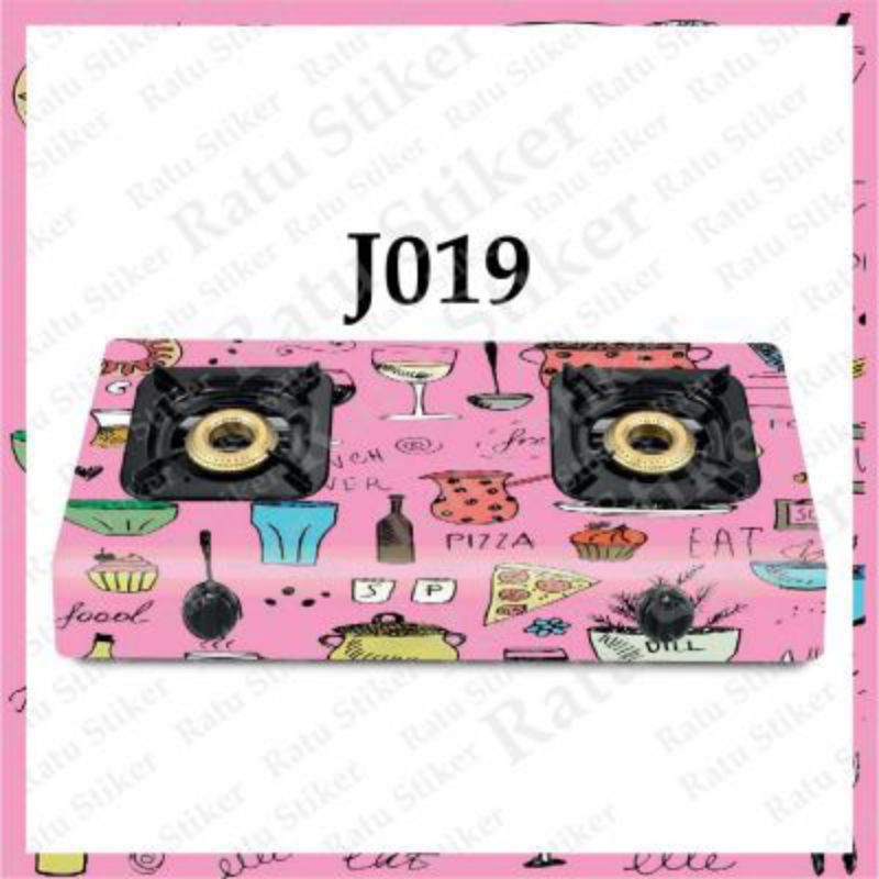 stiker kompor 2tungku pink