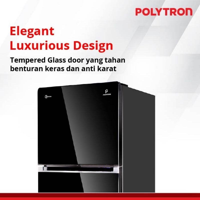 Polytron Lemari es 2 Pintu 29VX inverter Belleza