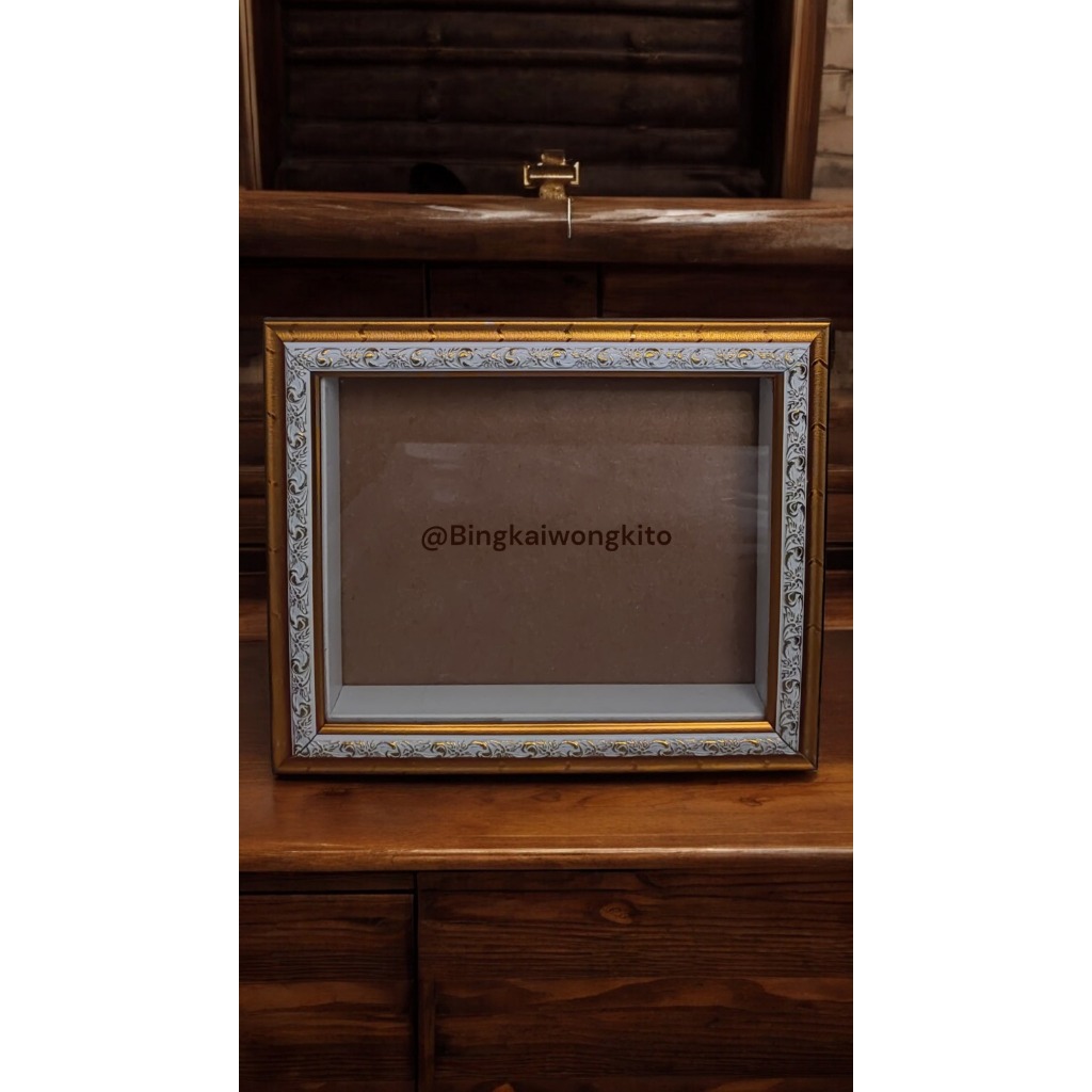 Bingkai Mahar 3D BOX bahan MD Ukuran 10R Palembang|Bingkai Cantik|Frame Murah|Untuk Hantaran Nikah
