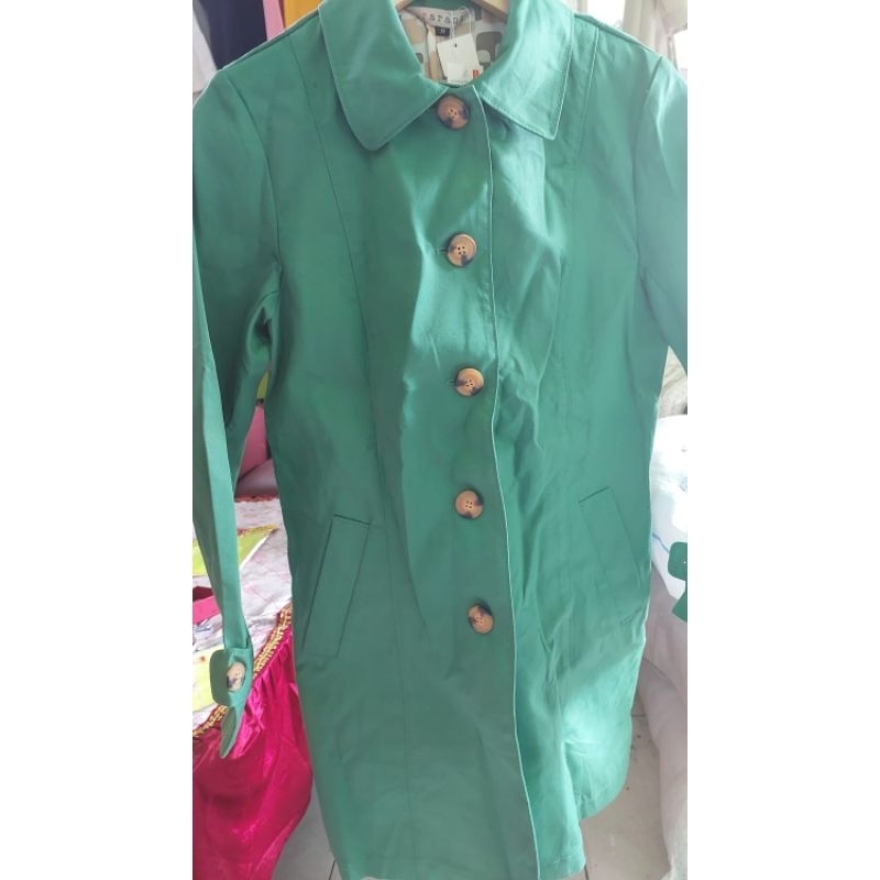 Coat hijau army preloved