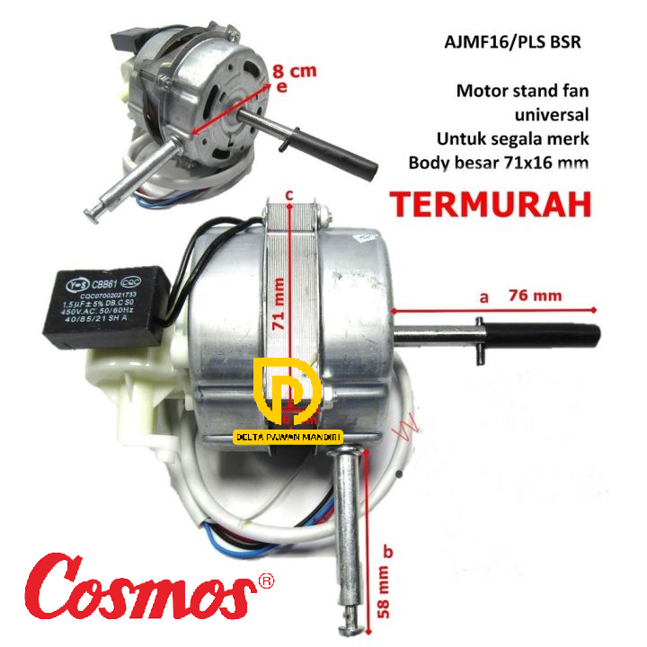 Dinamo Kipas cosmos 16 inch Dinamo kipas angin berdiri Multi universal