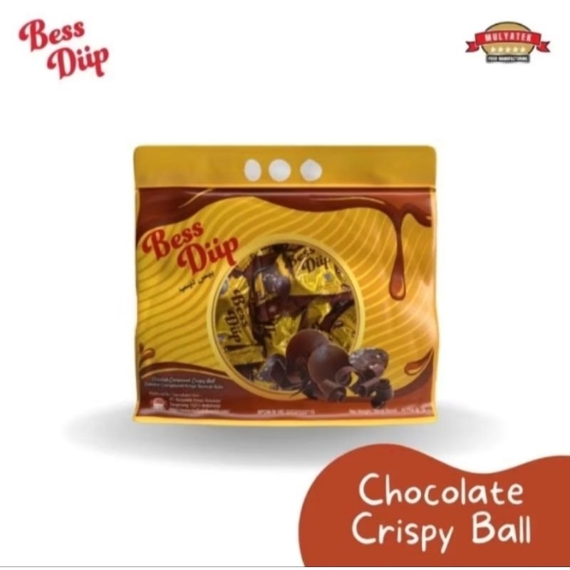 

(BISA COD) Bess Diip Chocolate Crispy Ball 40 pcs