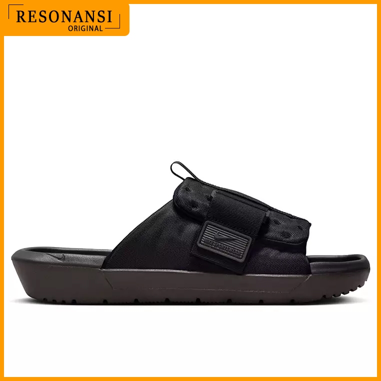 SANDAL PRIA TERBARU NIKE ORIGINAL ASUNA 3 HITAM-COKLAT EMPUK DAN KEREN