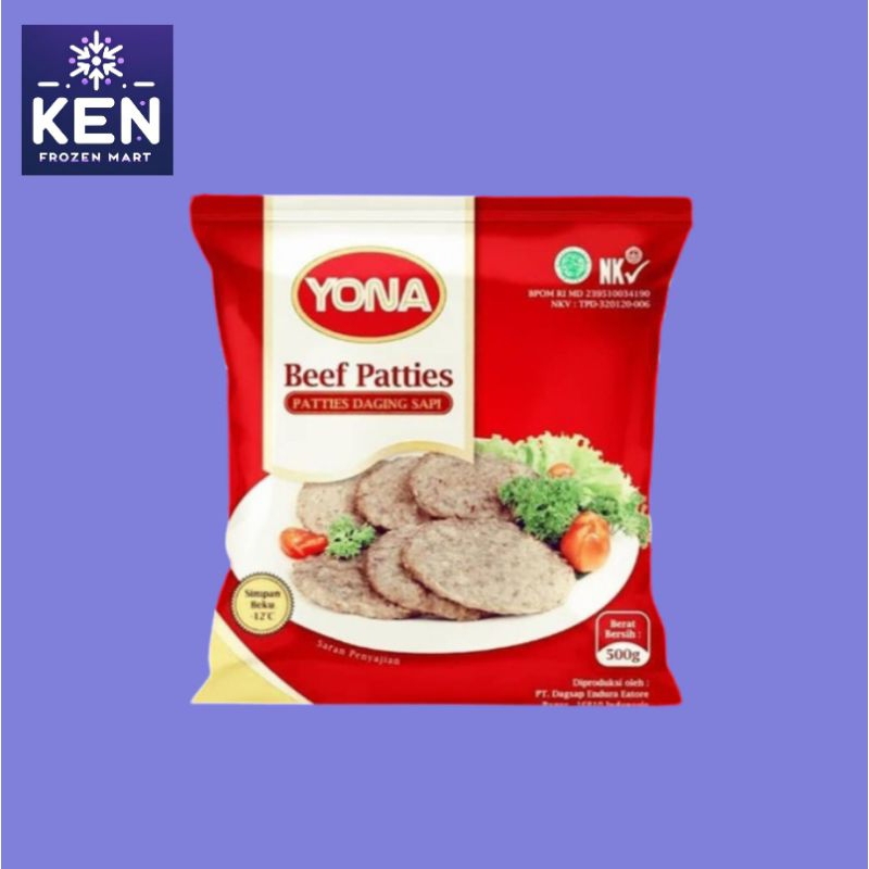 

YONA Beef Patties 500gr