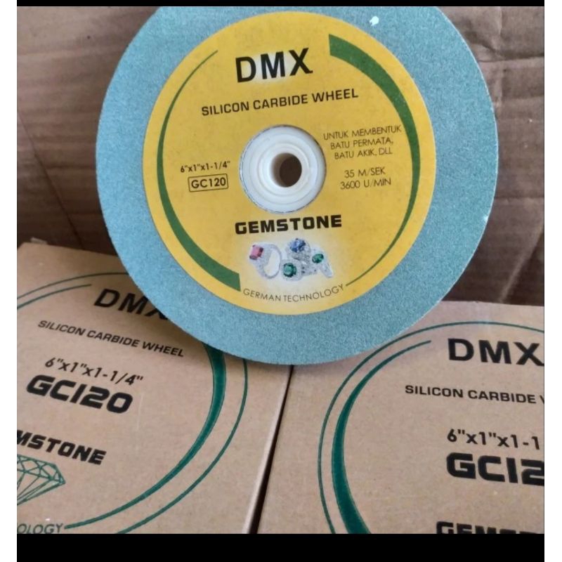 batu gurinda duduk asah batu 6" dmx / batu hijau asah pisau dmx 6"