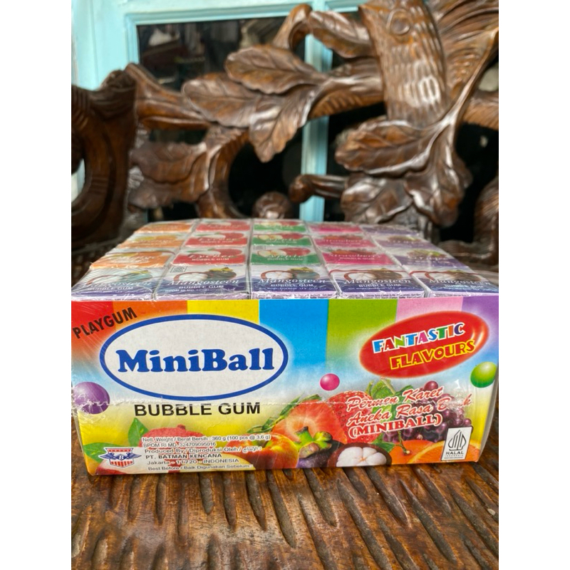 

MiniBall Box / Bubble Gum aneka rasa buah